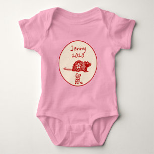 Jaar RAT 2020 Chinese Amerikaanse Baby Born Cadeau Romper