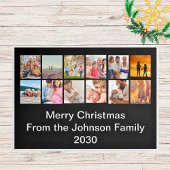 Jaar Review Foto Collage Trifold Christmas Kaart