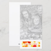 jaar schapen 2015 (bokeh) feestdagenkaart (Voorkant / Achterkant)