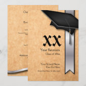 jaar Silver Class Reunion Kaart (Voorkant / Achterkant)