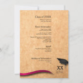 jaar Uitnodiging tot reünie (Achterkant)