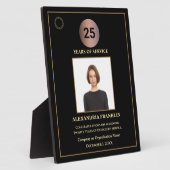 Jaar van de Aangepaste Fotoprijzen van de werkneme Fotoplaat (Zijkant)