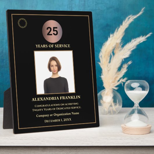 Jaar van de Aangepaste Fotoprijzen van de werkneme Fotoplaat (Zijkant)