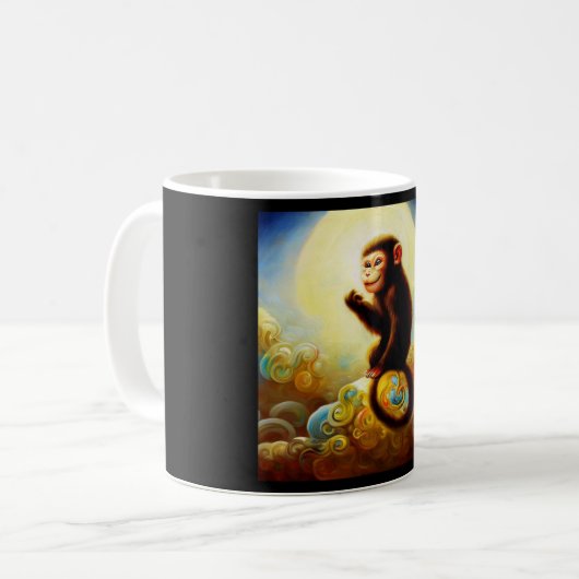 Jaar van de Aap 10 Koffiemok (Voorkant links)