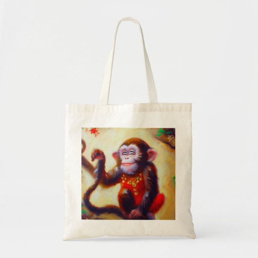 Jaar van de Aap 1 Tote Bag (Voorkant)