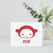 Jaar van de Aap 2016 Briefkaart (Staand voorkant)