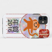 jaar van de aap 2016 Case-Mate iPhone case (Achterkant (horizontaal))