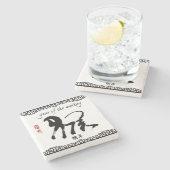 Jaar van de aap 2016 - Chinees nieuwjaar Stenen Onderzetter (Zijkant)