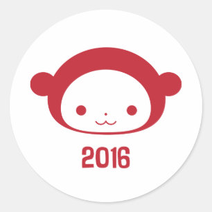Jaar van de Aap 2016 Sticker