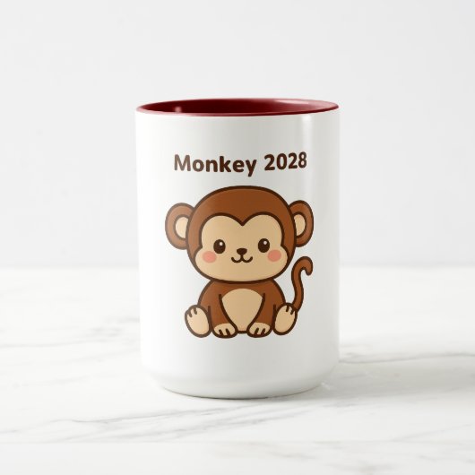 Jaar van de Aap 2028 Mok (Midden)
