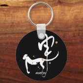 Jaar van de aap - Chinese dierentuin Sleutelhanger (Voorkant)