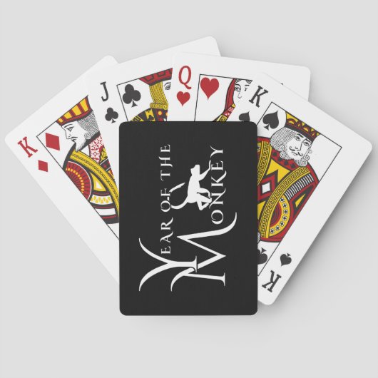 Jaar van de aap pokerkaarten (Achterkant)