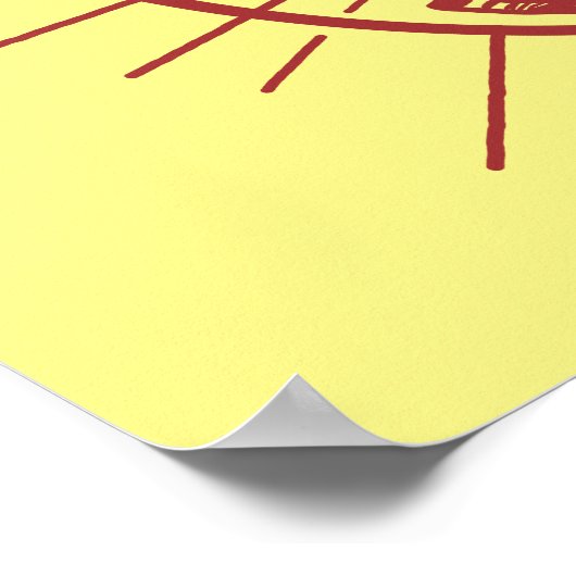 "Jaar van de aap" Poster (Hoek)