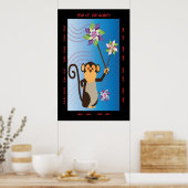 Jaar van de Aap Poster (Keuken)
