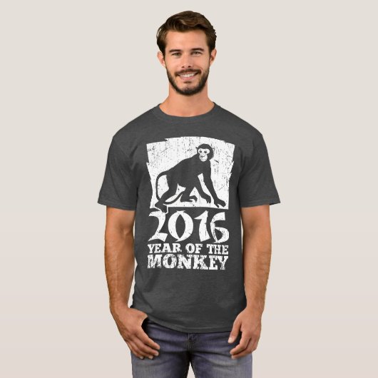 Jaar van de aap t-shirt (Voorkant volledig)