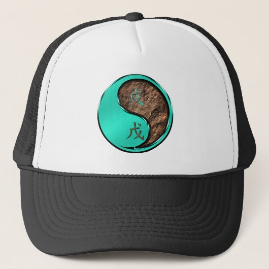 Jaar van de Aard Hond Trucker Pet (Voorkant)