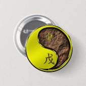 Jaar van de Aardaap Ronde Button 5,7 Cm (Voorkant /achterkant)