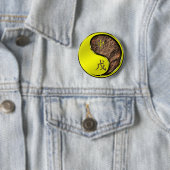 Jaar van de Aardaap Ronde Button 5,7 Cm (In situ)