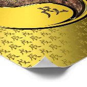 Jaar van de Aarde Draak Poster (Hoek)