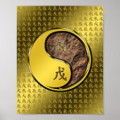 Jaar van de Aarde Draak Poster (Voorkant)