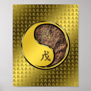 Jaar van de Aarde Draak Poster