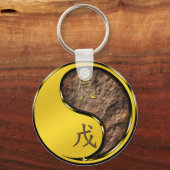 Jaar van de Aarde Draak Sleutelhanger (Achterkant)