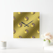 Jaar van de Aarde Draak Vierkante Klok (Huis)