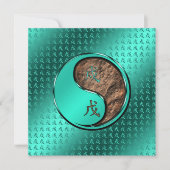 Jaar van de Aarde Hond Kaart (Voorkant)