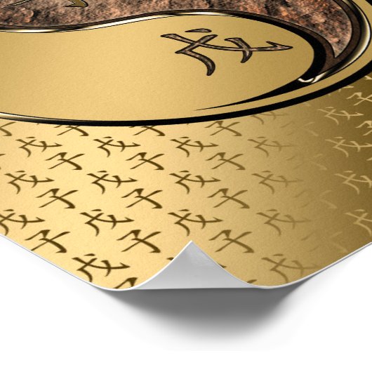 Jaar van de Aarde Rat Poster (Hoek)