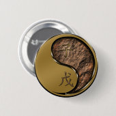 Jaar van de Aarde Rat Ronde Button 5,7 Cm (Voorkant /achterkant)