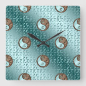 Jaar van de Aardslang Vierkante Klok (Voorkant)