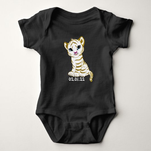Jaar van de Baby van de Tiger Baby Romper (Voorkant)