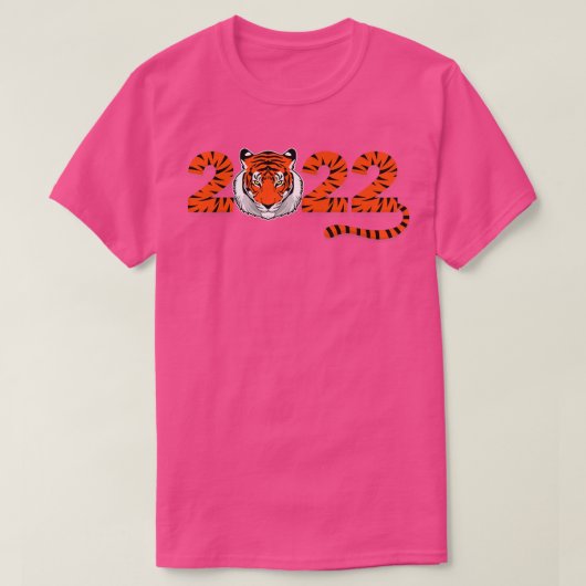 Jaar van de Bengaalse tijger 2022 T-shirt (Design voorkant)