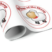 Jaar van de Cartoon schapen Cadeaupapier (Rol Hoek)
