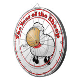 Jaar van de Cartoon schapen Dartbord (Voorkant Rechts)