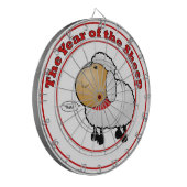 Jaar van de Cartoon schapen Dartbord (Voorkant Links)