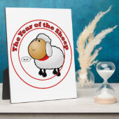 Jaar van de Cartoon schapen Fotoplaat (Zijkant)