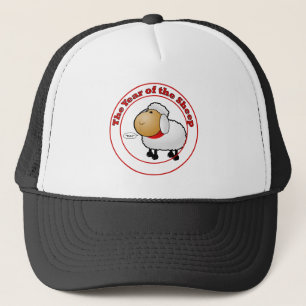 Jaar van de Cartoon schapen Trucker Pet