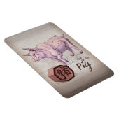 Jaar van de Chinese Zodiac Art van Varkens (Boar) Magneet (Rechterzijde)