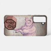 Jaar van de Chinese Zodiac Art van Varkens (Boar) Samsung Galaxy Hoesje (Achterkant horizontaal)