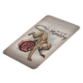 Jaar van de Chinese Zodiac Kunst in Monkey Magneet (Linkerzijde)