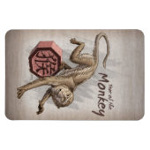 Jaar van de Chinese Zodiac Kunst in Monkey Magneet (Horizontaal)