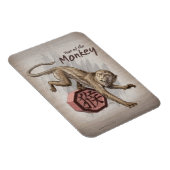 Jaar van de Chinese Zodiac Kunst in Monkey Magneet (Rechterzijde)