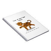 Jaar van de dierentuin van de tijger 2022 notitieboek (Rechterzijde)