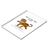 Jaar van de dierentuin van de tijger 2022 notitieboek (Linkerzijde)