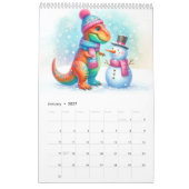Jaar van de Dinosaurus: een Waterverf reiskalender Kalender (Jan 2027)
