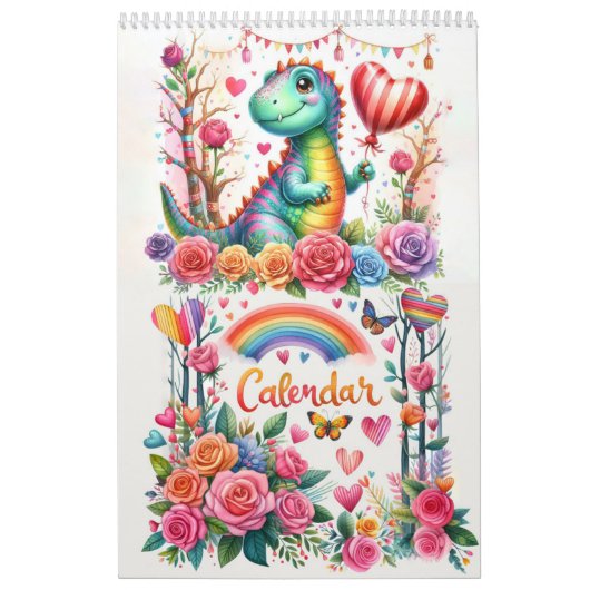 Jaar van de Dinosaurus: een Waterverf reiskalender Kalender (Hoes)