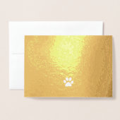 Jaar van de Dog Bokeh Gold Foil Folie Kaarten (Met envelop)