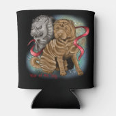 Jaar van de Dog Chinese Zodiac Blikjeskoeler (Achterkant)