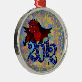 Jaar van de Draak 2012 Metalen Ornament (Rechts)